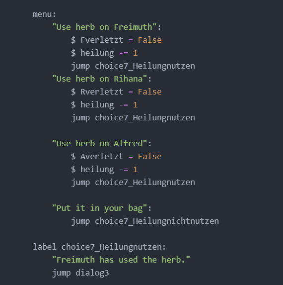 Example Choices
